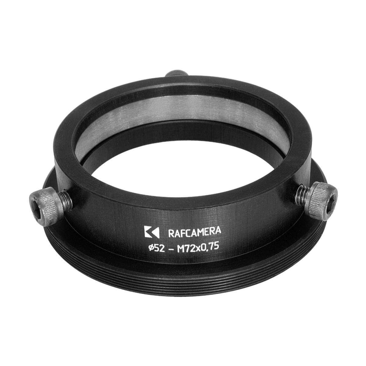 52mm clamp to M72x0.75 male thread adapter for Kowa Anamorphic 16