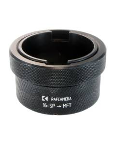 Krasnogorsk-2 (and 16-SP) lens to MFT (micro 4/3) camera mount adapter with bayonet nut