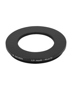 3.29"-16tpi male to M54x0.75 female thread adapter