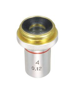 LOMO Microscope Objective - Achromat 4x0.12 (rare low power)
