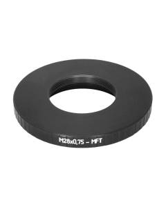 M28x0.75 female thread to MFT (micro4/3) camera mount adapter
