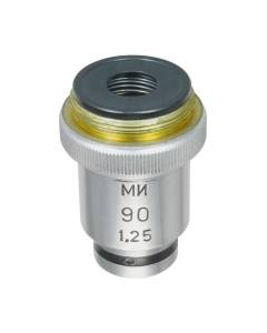 LOMO Microscope Objective - Achromat 90x1.25, Oil, Spring