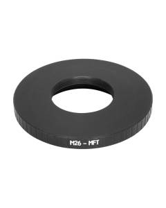 M26x0.7 (36 tpi, Mitutoyo) female thread to MFT (micro 4/3) camera mount adapter