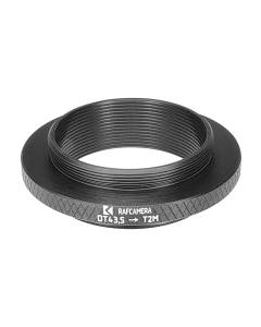 43.5mm microscope dovetail (Zeiss West) to T2 male thread adapter