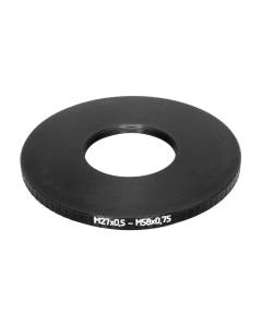 M27x0.5 (Spiratone) female to M58x0.75 male thread adapter