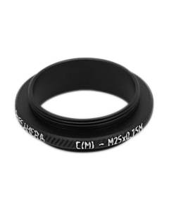 C-mount male to M25x0.75 male thread adapter