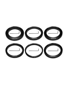 Set of 6 gears (pitch 32, mod 0.8) for Canon FD lenses (14,24,35,55,85,135mm)