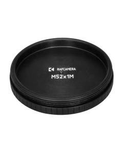 Screw-in cap with M52x1 male thread, rear view