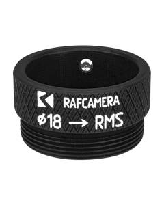 18mm clamp to RMS male thread adapter for Minolta 5400 DPI scanner lens