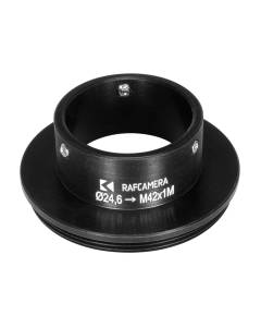 24.6mm clamp to M42x1 male thread adapter for Nikon ED scanner lens