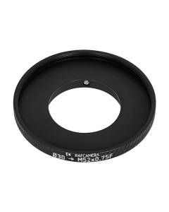 30mm clamp to M52x0.75 female thread adapter