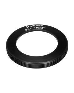 34.6mm bore to M52x1 male thread adapter for shutters, short