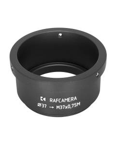37mm clamp to M37x0.75 male thread adapter