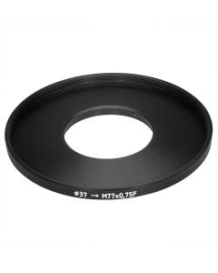 37mm clamp to M77x0.75 female thread adapter (step-up ring) for Kiev-16U lenses