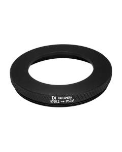 38.2mm to M57x1 male thread adapter to mount shutters on Bronica S2 camera