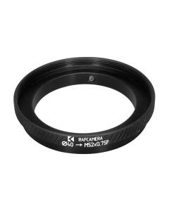 40mm clamp to M52x0.75 female thread adapter