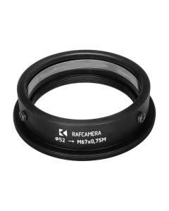 52mm clamp to M67x0.75 male thread adapter for Kowa Anamorphic 16-H lens