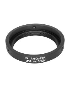 54mm clamp to SM2 male thread adapter, short