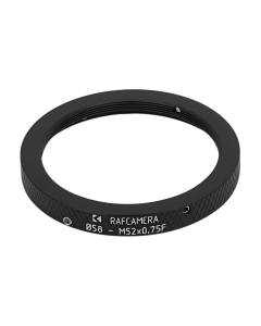 58mm clamp to M52x0.75 female thread adapter