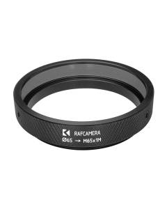 65mm clamp to M65x1 male thread adapter