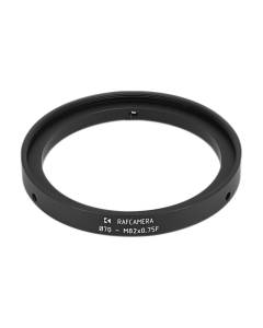 70mm clamp to M82x0.75 female thread adapter