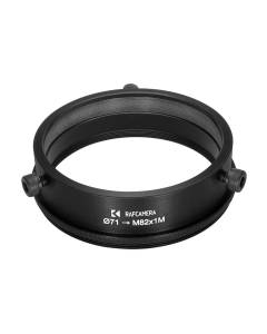 71mm clamp to M82x1 male thread adapter
