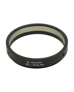 73mm clamp to M77x0.75 male thread adapter