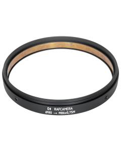 80mm clamp to M86x0.75 male thread adapter