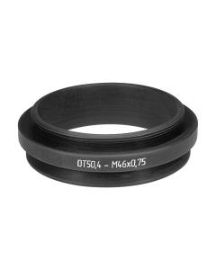 50.4mm microscope dovetail to M46x0.75 male thread adapter