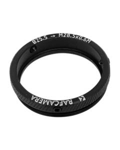 25.5mm clamp to M28.5x0.6 male thread adapter