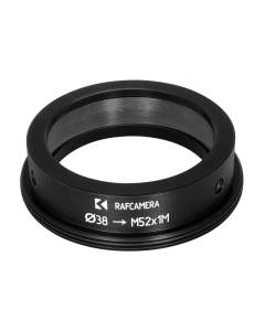 38mm clamp to M52x1 male thread adapter