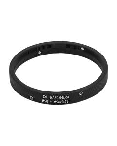 58mm clamp to M58x0.75 female thread adapter