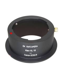 Kiev-10 lens to Canon EOS-R camera mount adapter