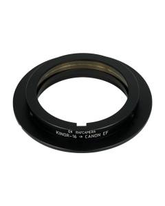 Kinor-16SX-2 lens to Canon EOS EF camera mount adapter