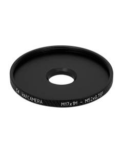 M17x1 male to M52x0.75 female thread adapter