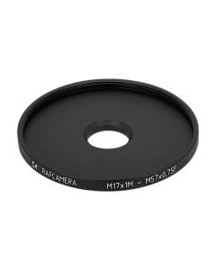 M17x1 male to M52x0.75 female thread adapter