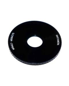 M58x0.75 male to M19x0.75 female thread adapter (58mm to 19mm step-down ring)