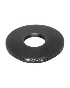M19x0.75 female to M42x0.75 (T2) male thread adapter