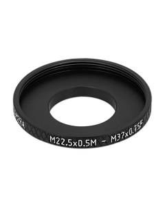 M22.5x0.5 male to M27x0.5 female thread adapter