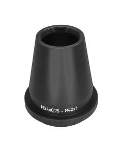 M24x0.75 female to M42x1 male thread adapter, cone