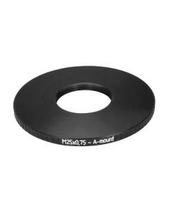 M25x0.75 female thread to Sony/Minolta A-mount adapter