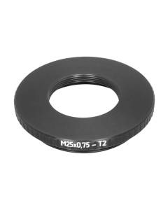 M25x0.75 female to M42x0.75 (T2) male thread adapter
