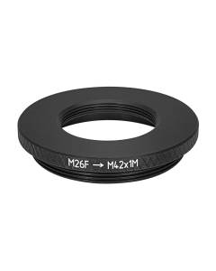 M26 (Mitutoyo, Nikon BD) female to M42x1 male thread adapter