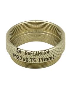7mm extender for M27x0.75 microscope objectives, bronze