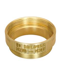 M27x0.75 male to M28x0.75 female thread adapter, bronze