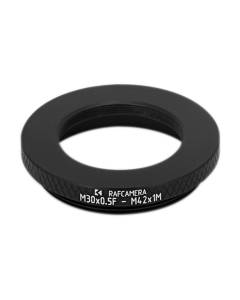M30x0.75 female to M42x1 male thread adapter