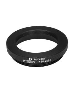 M32.5x0.5 female to M42x1 male thread adapter