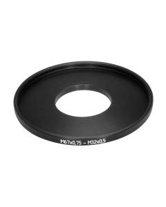M32x0.5 male to M67x0.75 female thread adapter for Kern Switar