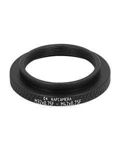 M32x0.75 female to M42x0.75 female thread adapter