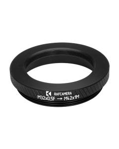 M32x0.5 female to M42x1 male thread adapter for Orion-30 optical block